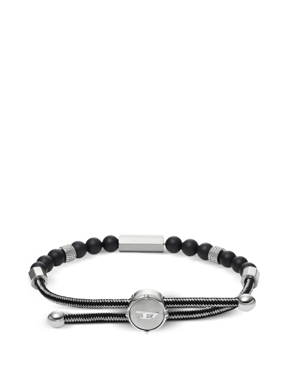 Diesel engraved-logo bracelet - Nero