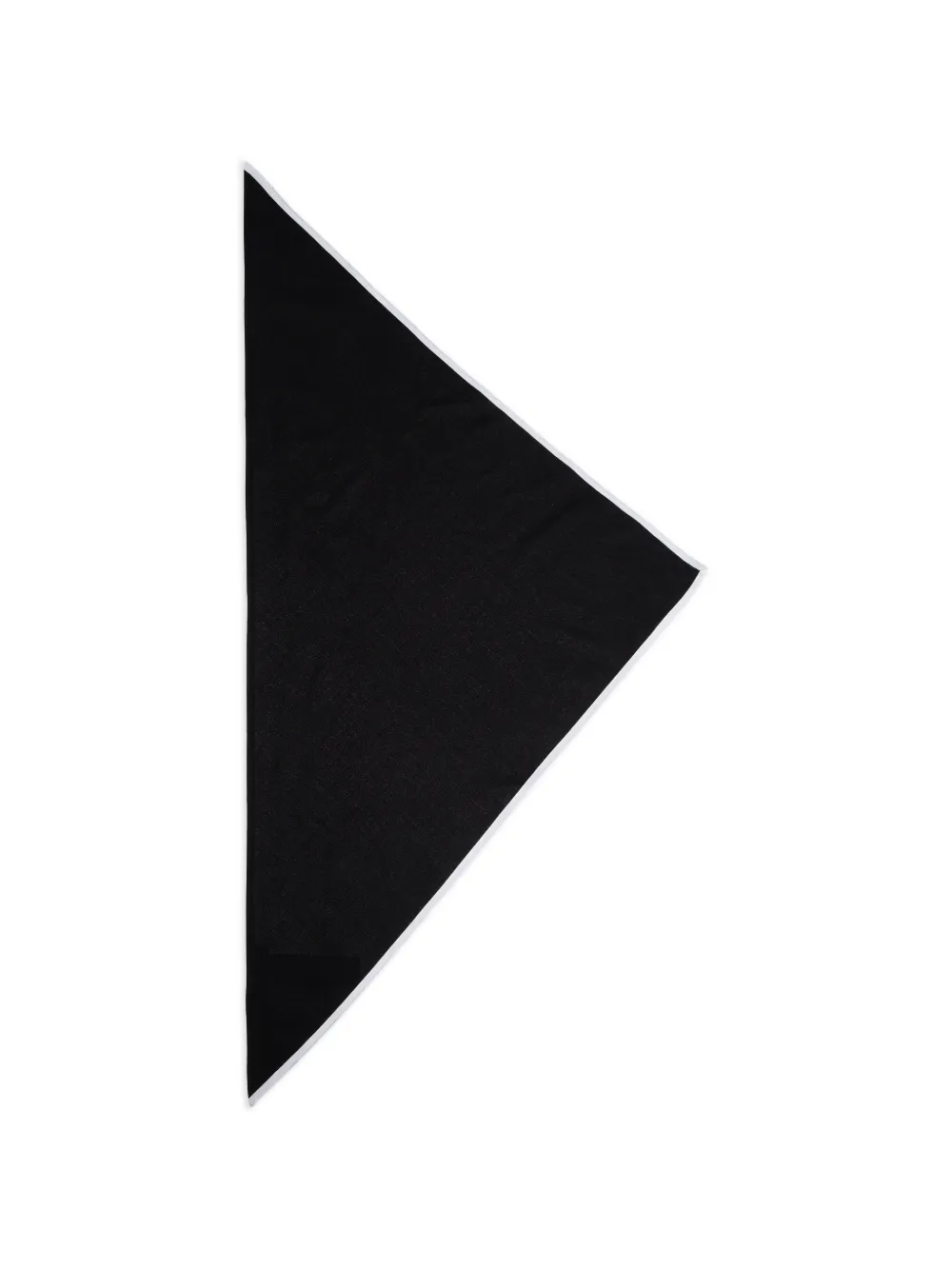 Emporio Armani Foulard con bordo a contrasto - Nero