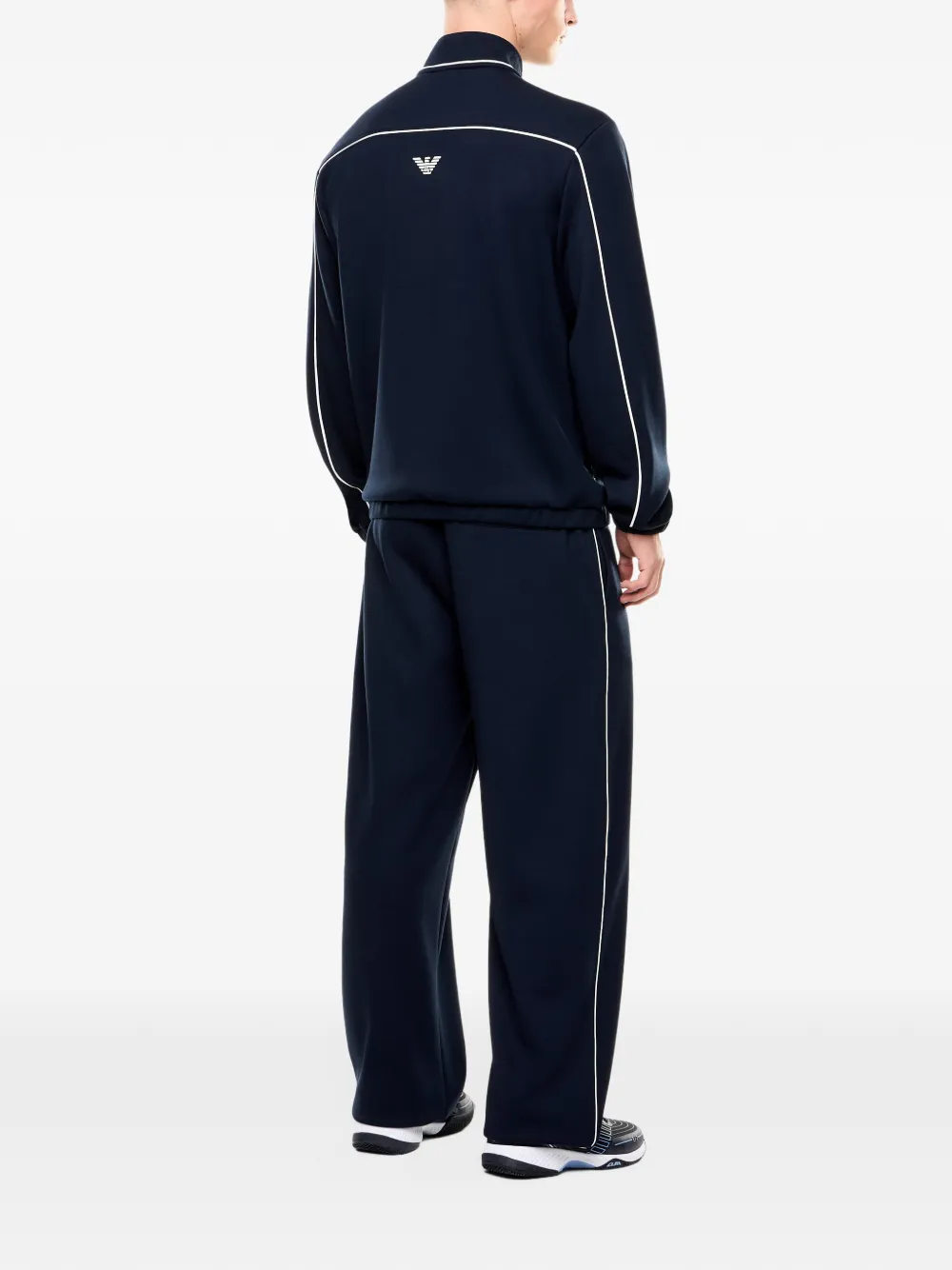 Ea7 Emporio Armani Trainingspak met streepdetail Blauw