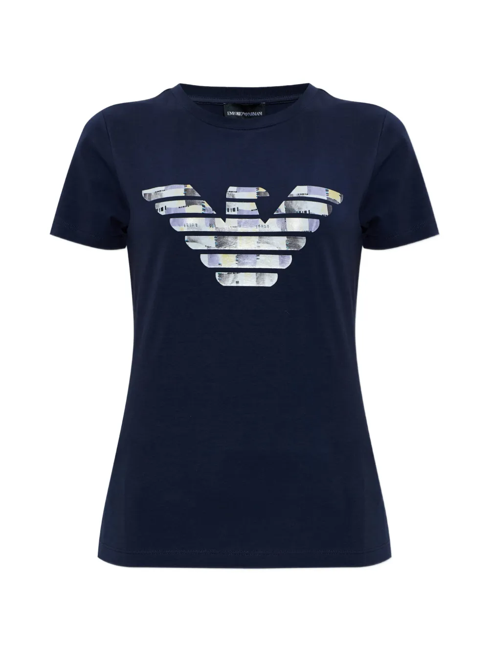 Emporio Armani eagle logo T-shirt - Blu
