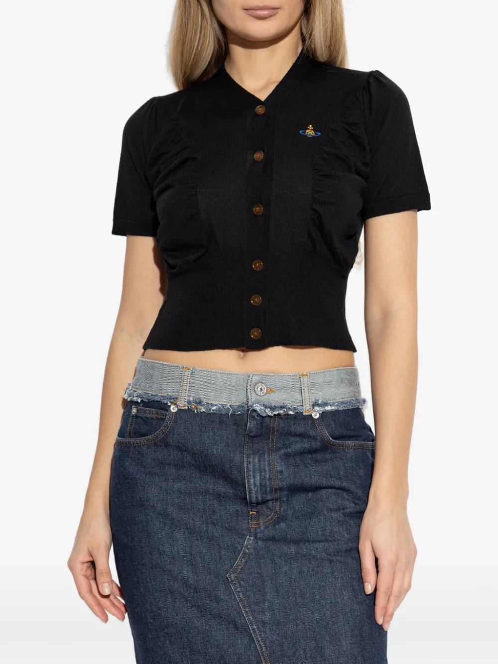 Vivienne Westwood Top met knopen Zwart