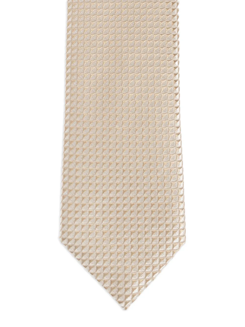  Emporio Armani Patterned-jacquard Tie - Neutrals 