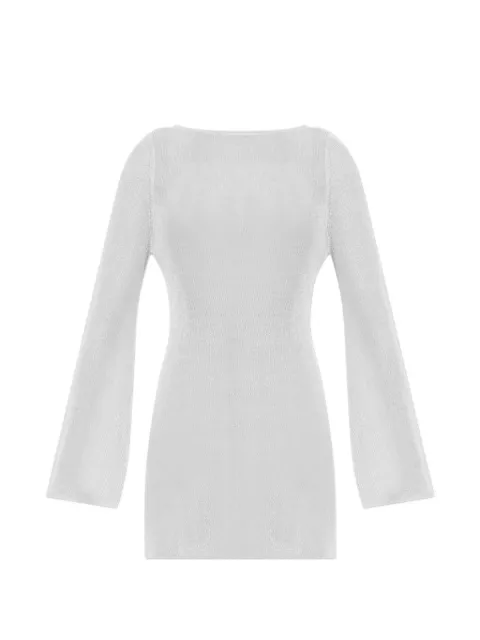 Bond-eye long sleeve beach dress