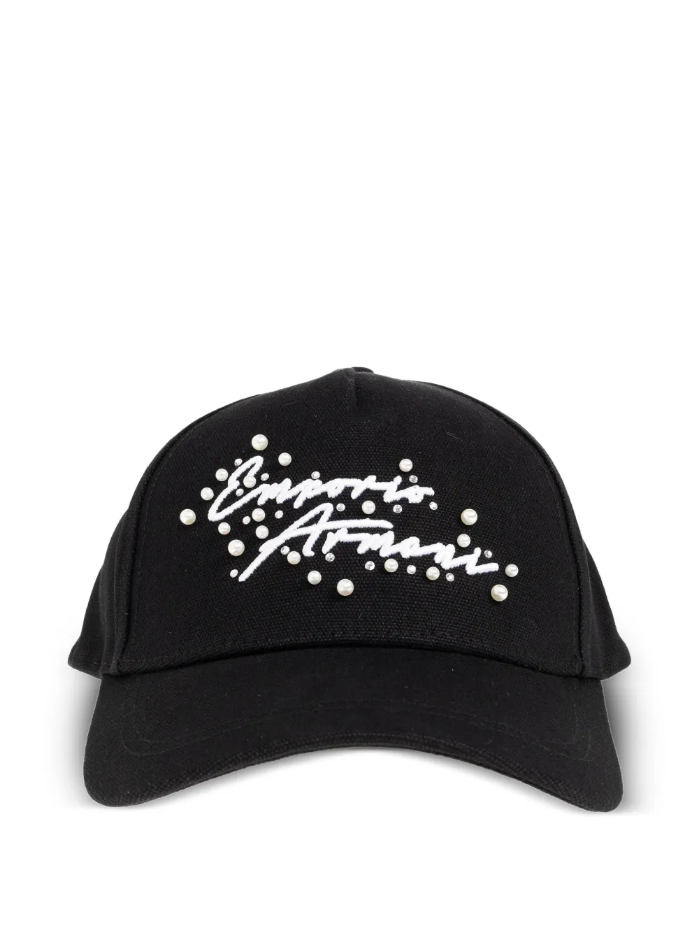 Emporio Armani Baseballkappe mit Perlen - Schwarz