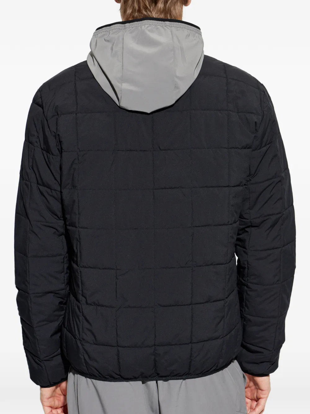 Ea7 Emporio Armani Gewatteerd jack met logopatch Zwart