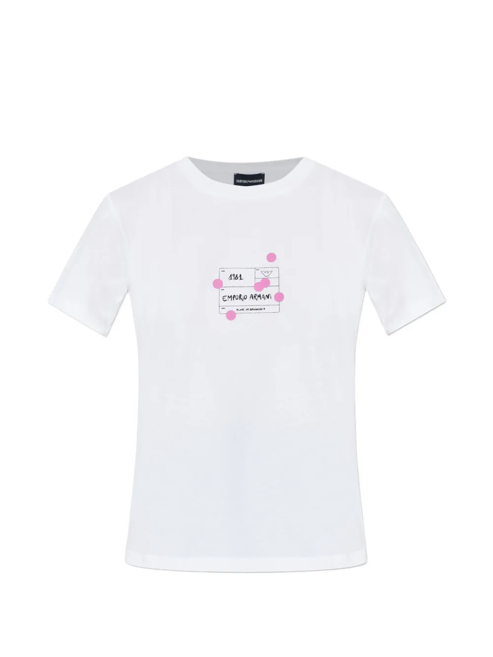 Emporio Armani printed T-shirt - Bianco