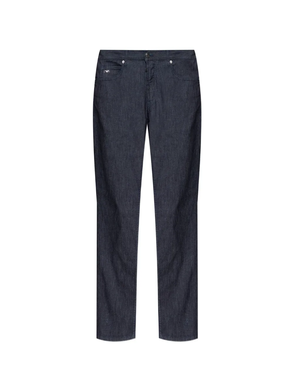 Emporio Armani drawstring logo tapered jeans - Blu