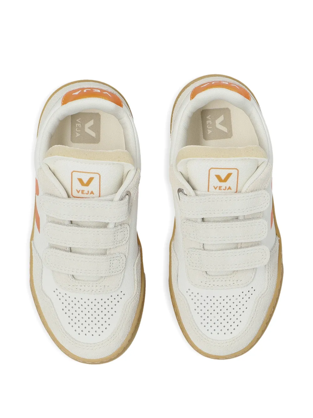 VEJA Kids touch-strap sneakers Wit