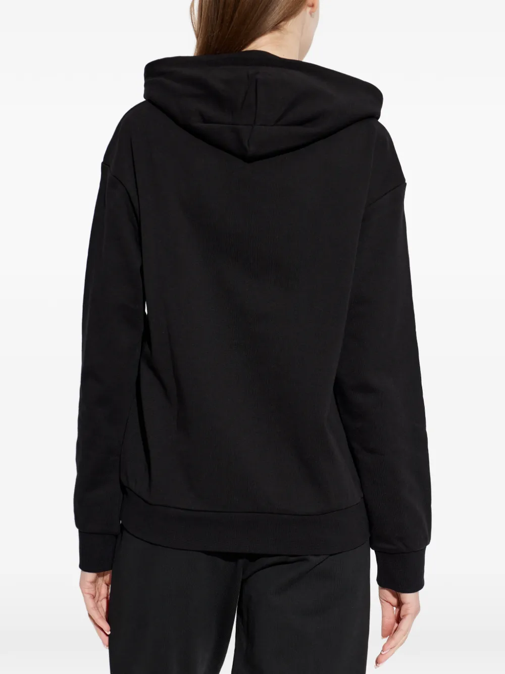 Ea7 Emporio Armani Hoodie met logodetail Zwart