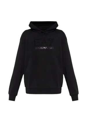 Emporio Armani ロゴ パーカー | ブラック | FARFETCH JP