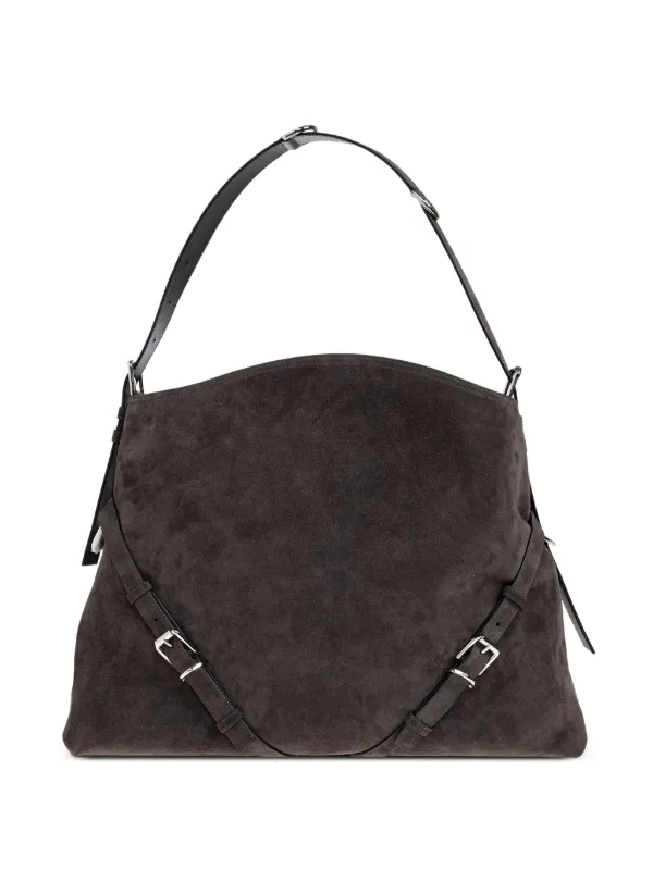 Givenchy Medium Voyou Bag Suede in Grey