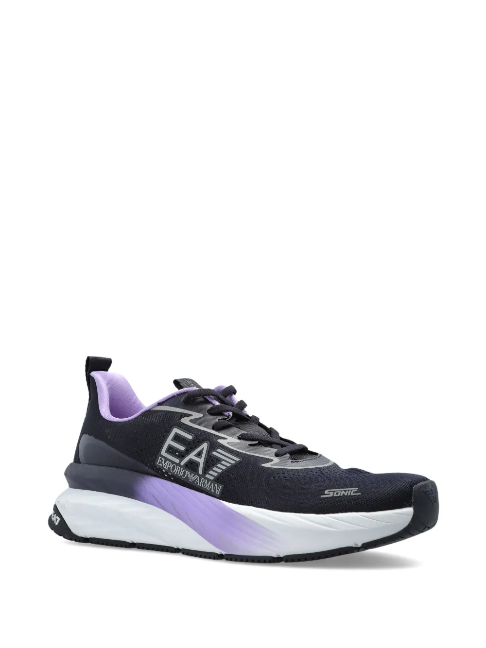 Ea7 Emporio Armani logo sneakers Blauw