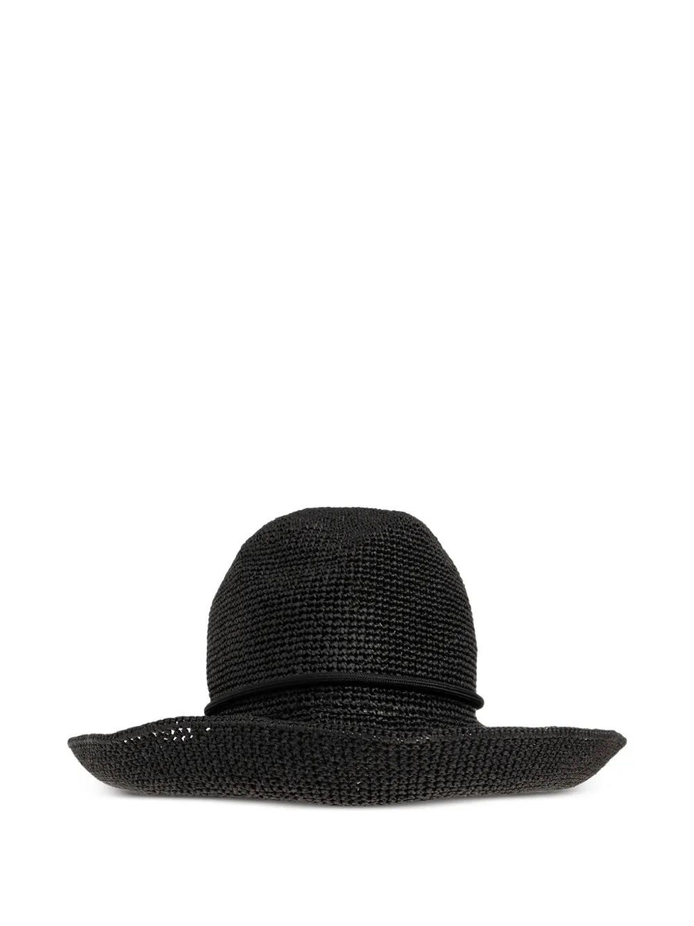 Emporio Armani Zonnehoed met koord Zwart