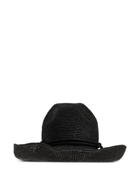Emporio Armani natural cord sun hat
