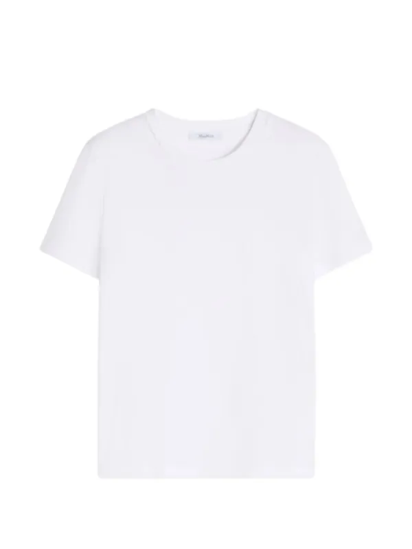 Max Mara Embroidered-logo T-shirt in White