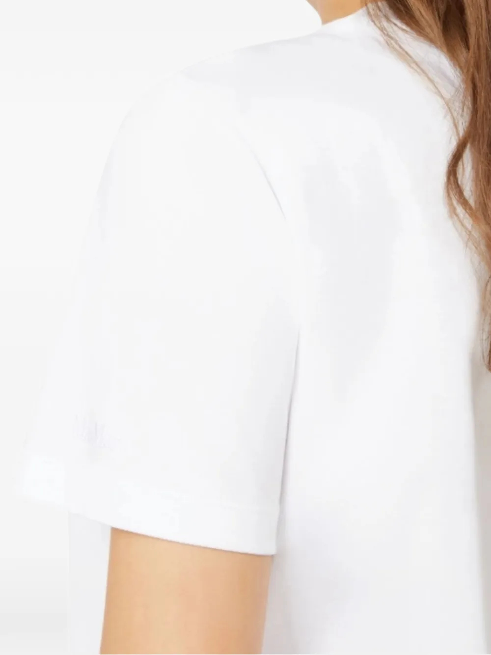 Max Mara T-shirt met geborduurd logo Wit