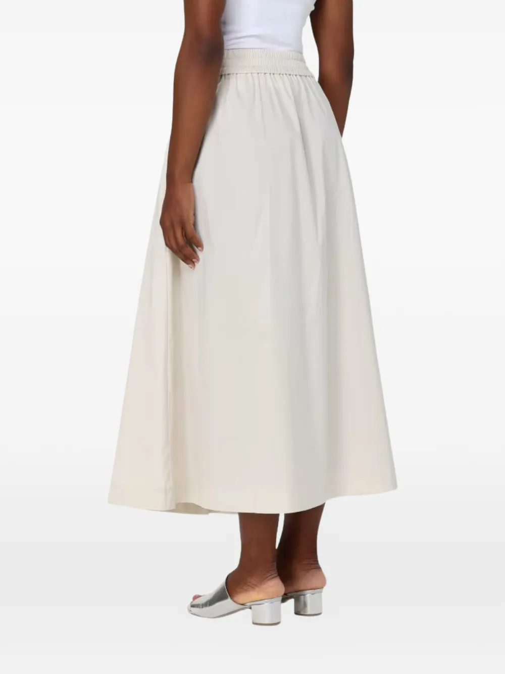PT Torino Midi-plooirok Beige