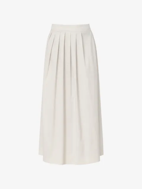 PT Torino pleated midi skirt