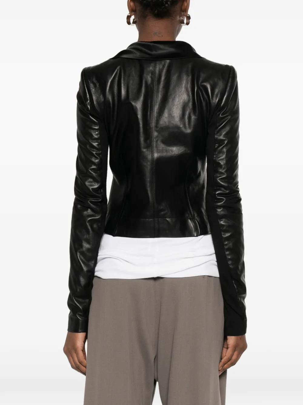 Rick Owens Gedrapeerd jack met rits Zwart
