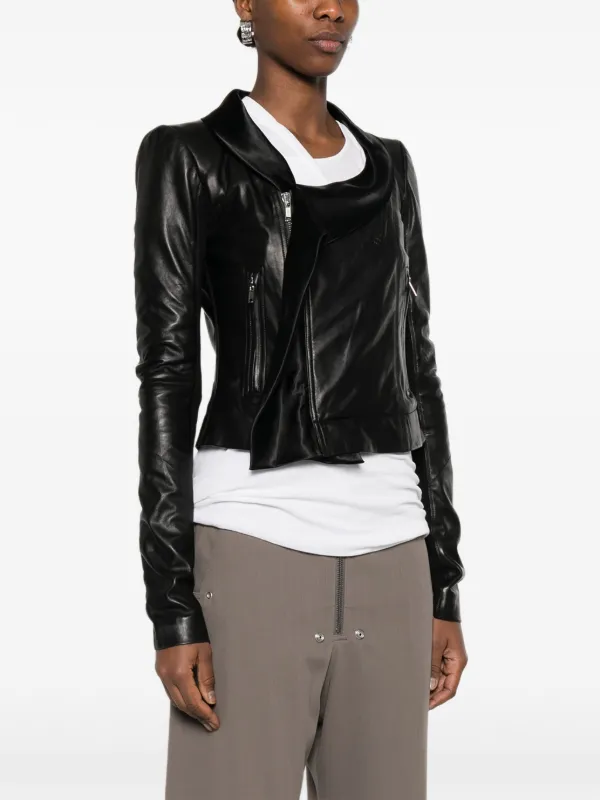 ジャケット・アウター Rick owens drapped jacket Rick Owens Zip Draped Jacket | Black | FARFETCH JO