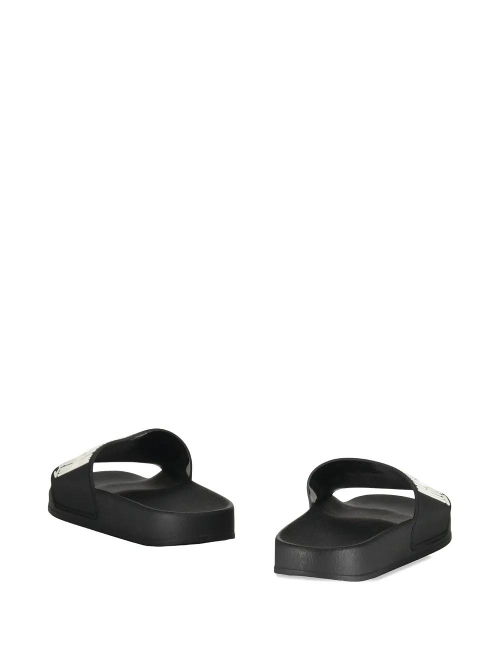 VETEMENTS logo-print slides Zwart