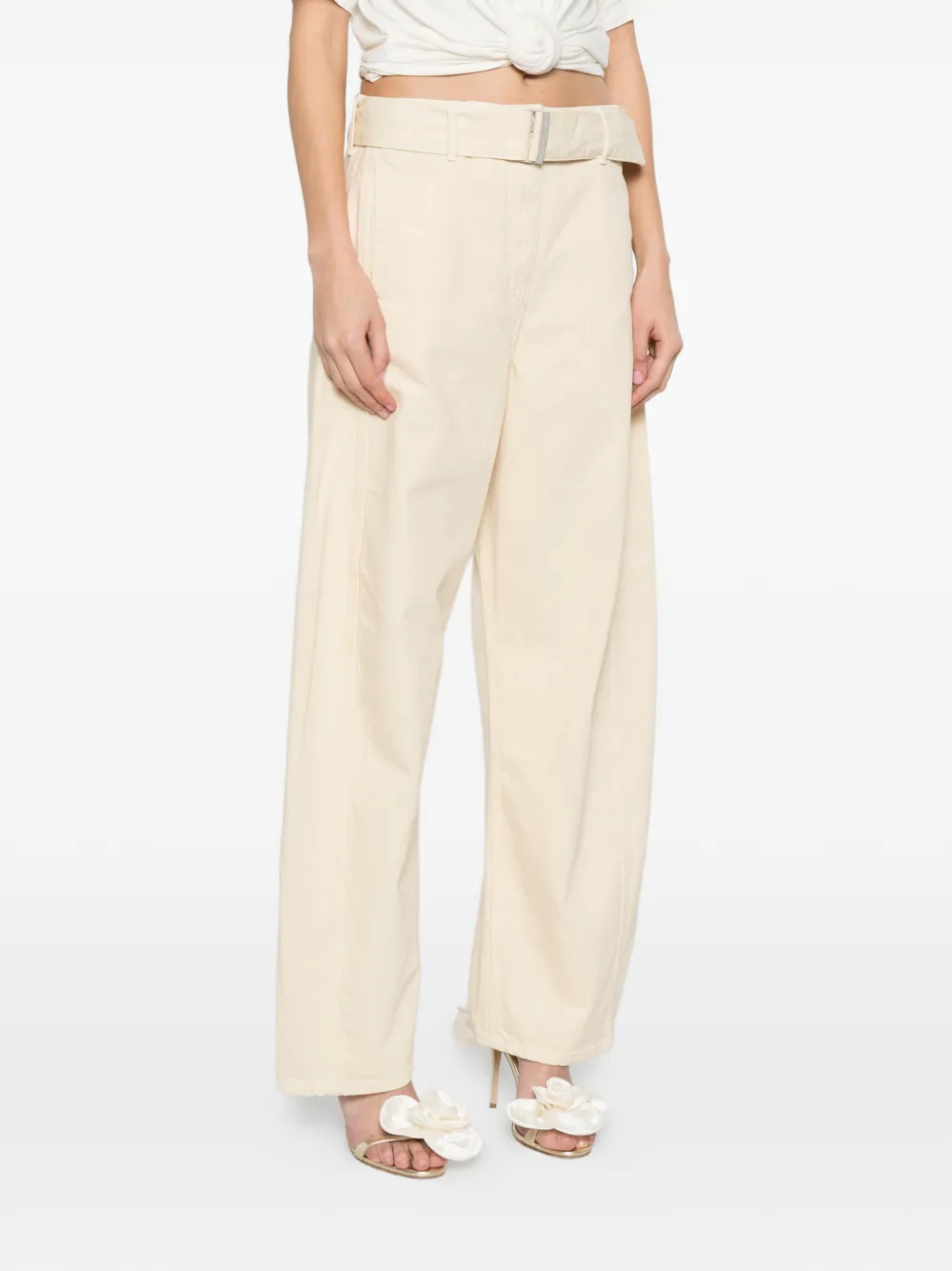  Magda Butrym Belted Jeans - Neutrals 