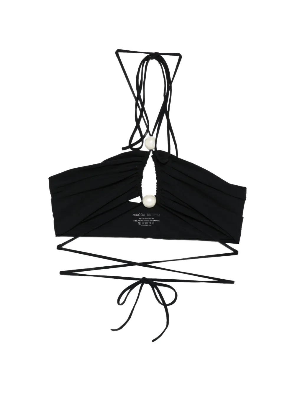 Magda Butrym gathered tie beachwear - Nero
