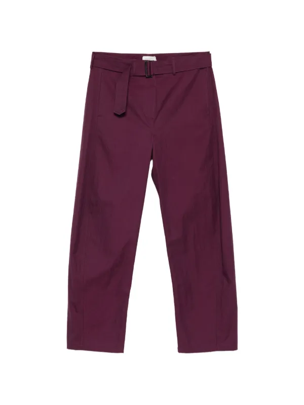 Magda Butrym Belted Trousers in Purple