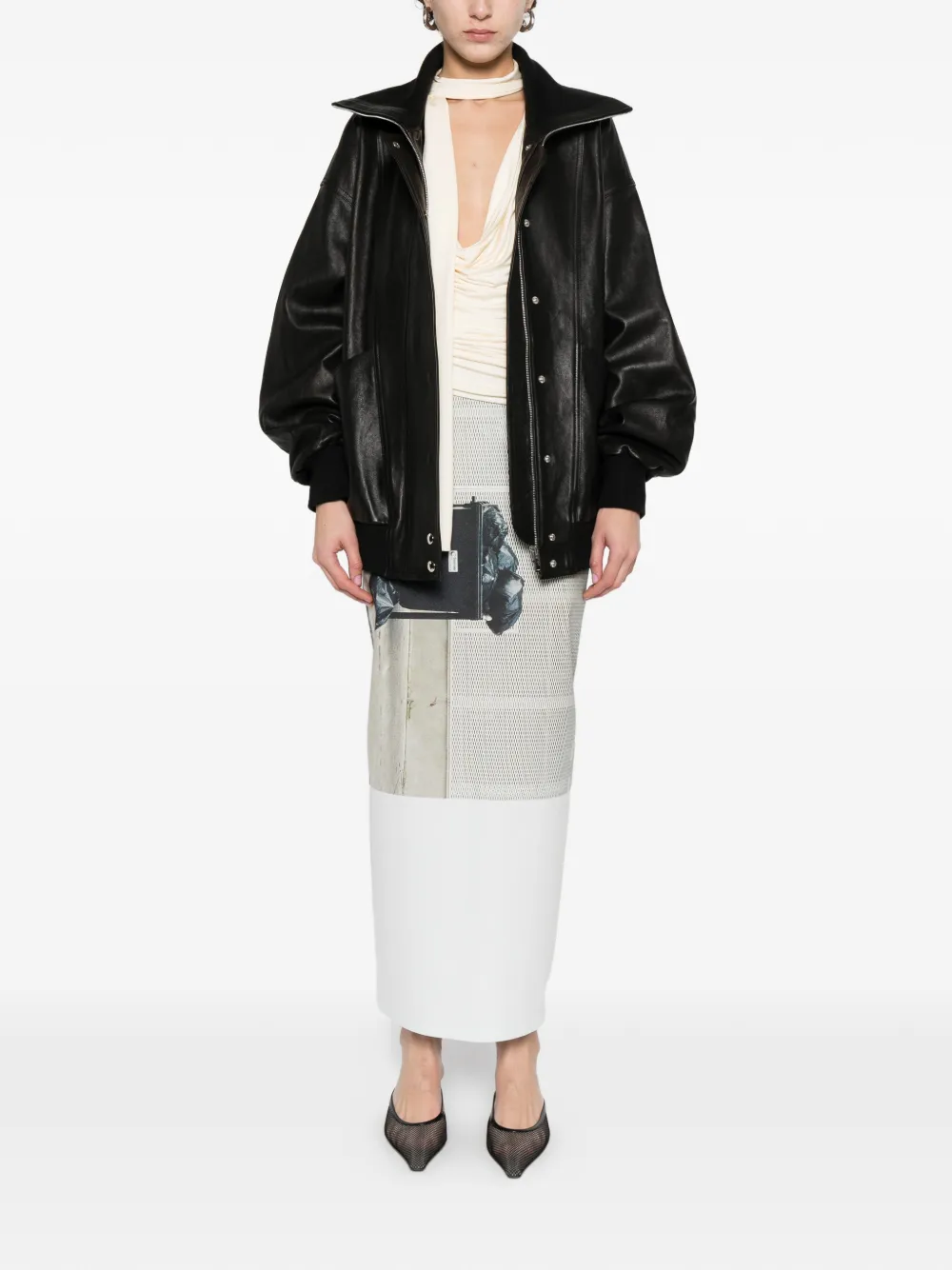  R2w Leather Jacket - Black 