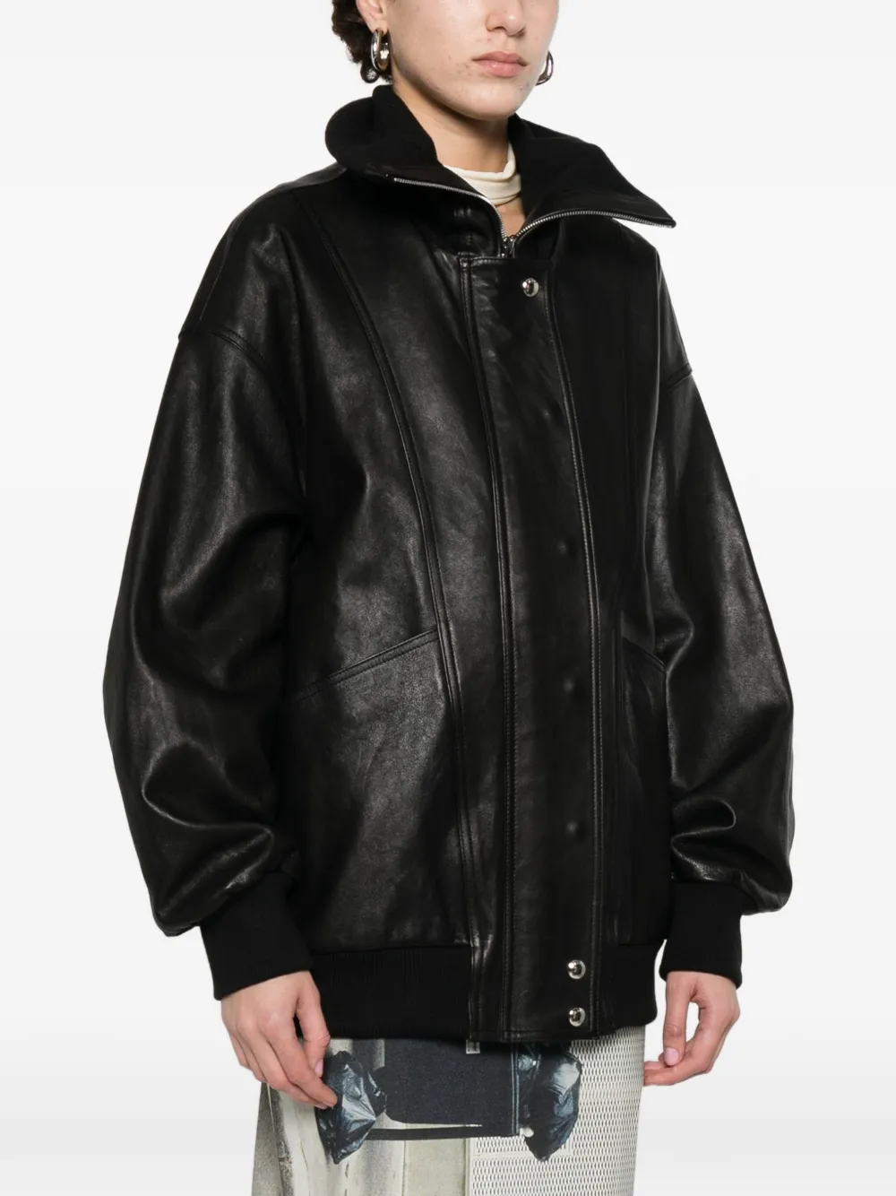  R2w Leather Jacket - Black 