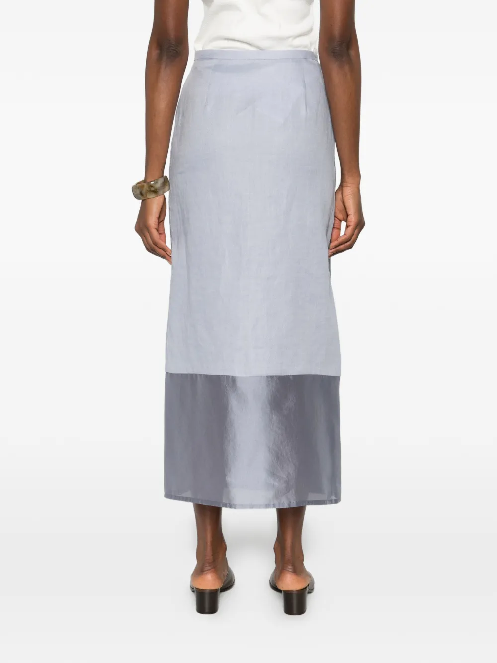 R2W Amora midi-rok Blauw