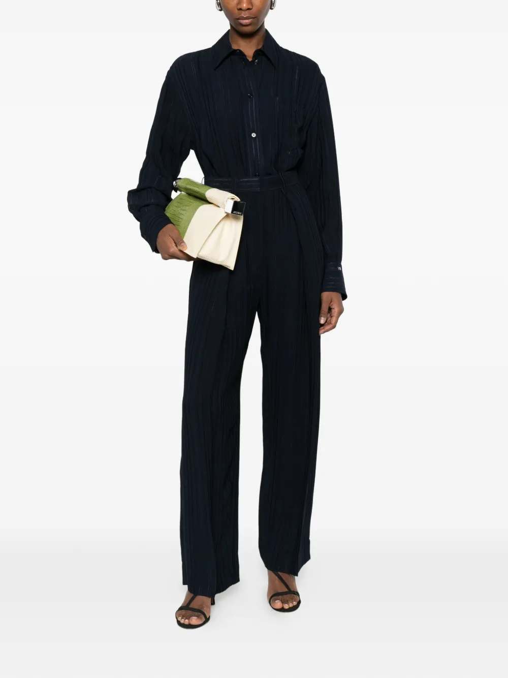  Victoria Beckham Stripe-pattern Shirt - Blue 