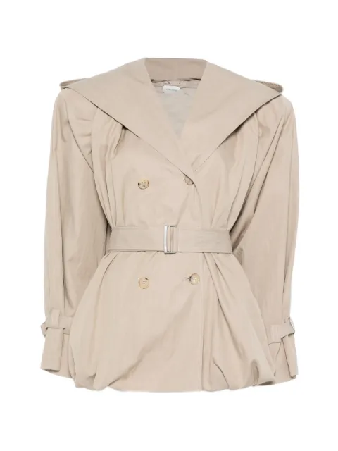 Magda Butrym belted hooded coat