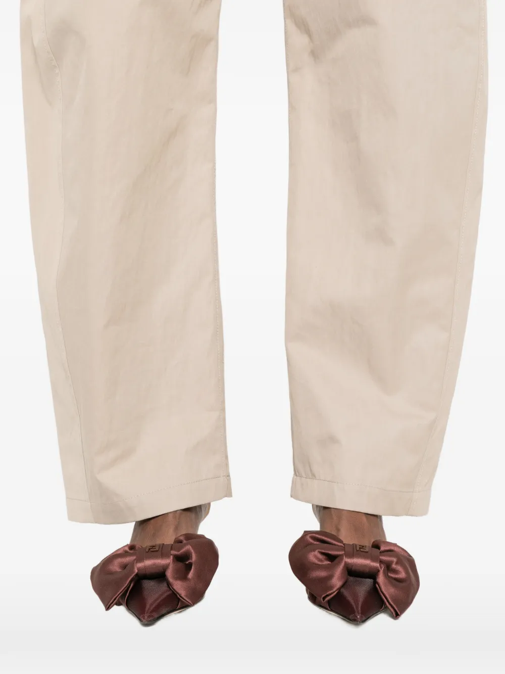 Magda Butrym Broek met ceintuur Beige