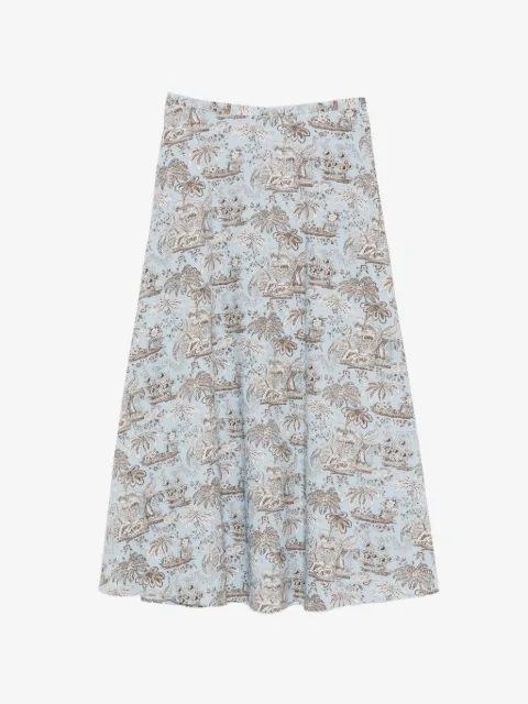 STAUD Axel printed skirt