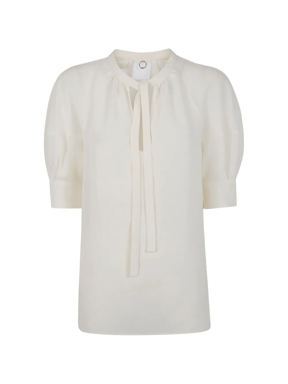 Mantu tie-neck shirt - Weiß
