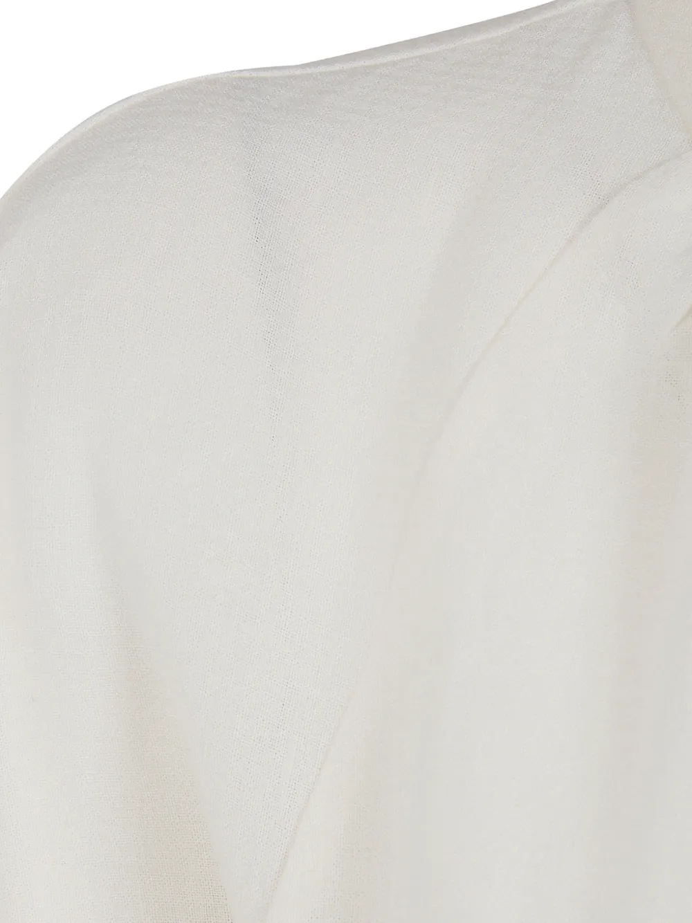  Mantu Tie-neck Shirt - White 