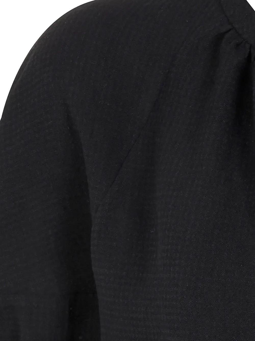  Mantu Tie-neck Shirt - Black 