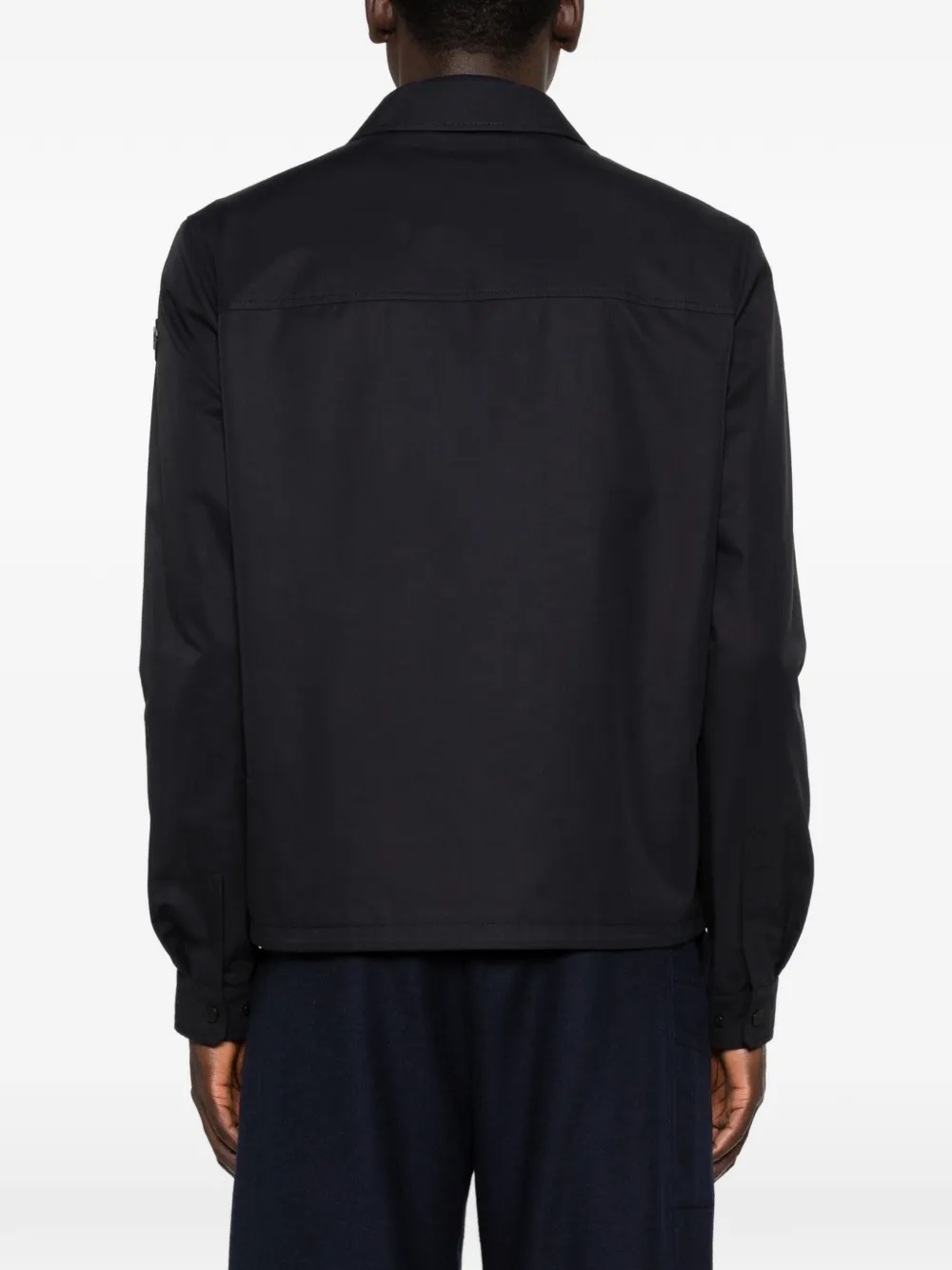 Moncler Jack met borstzak en rits Blauw