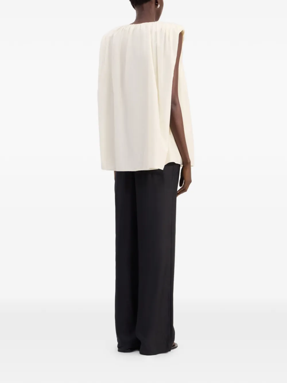 LouLou de Saison Top met knoopsluiting Beige