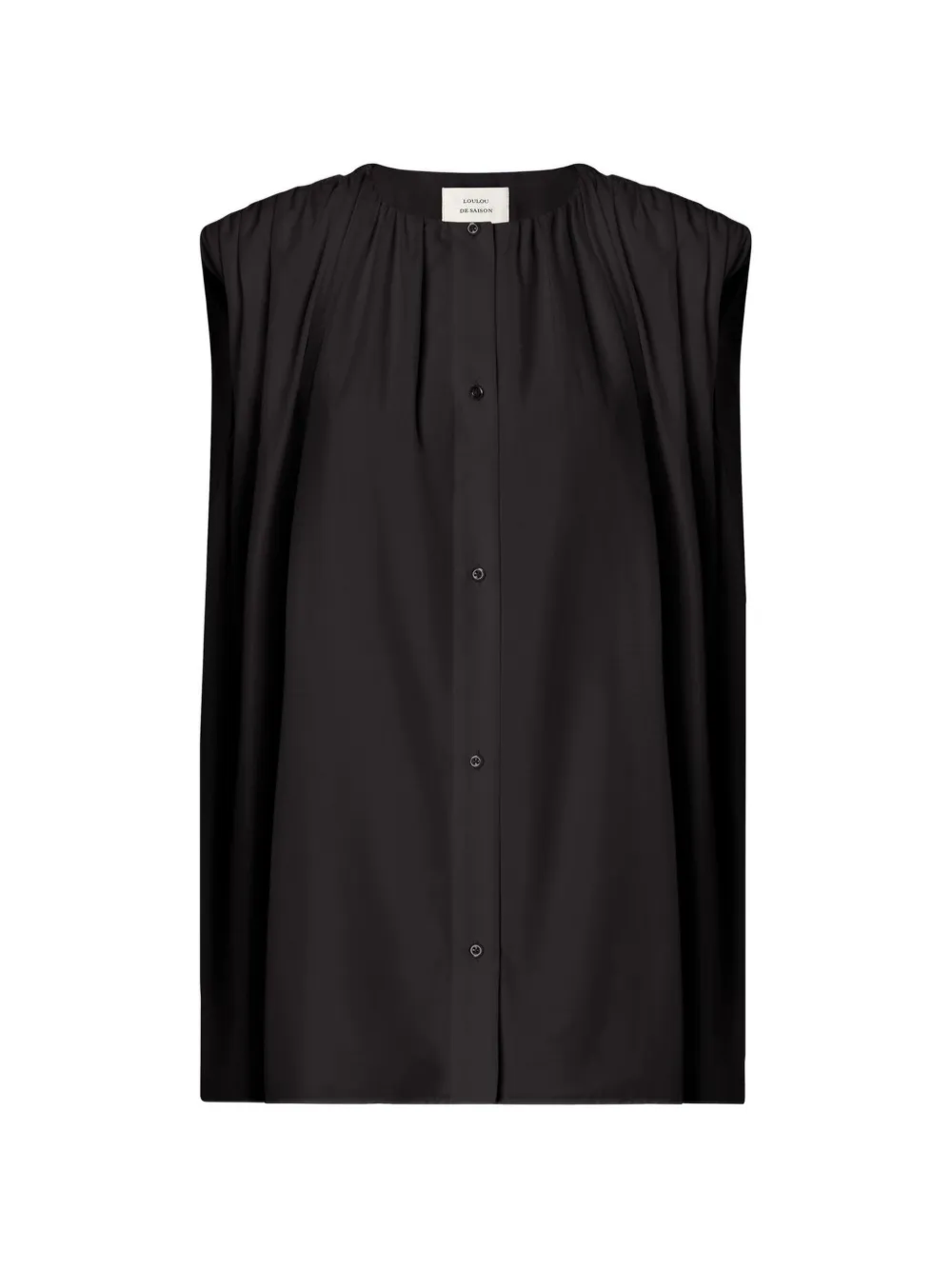 LouLou de Saison Top con bottoni - Nero
