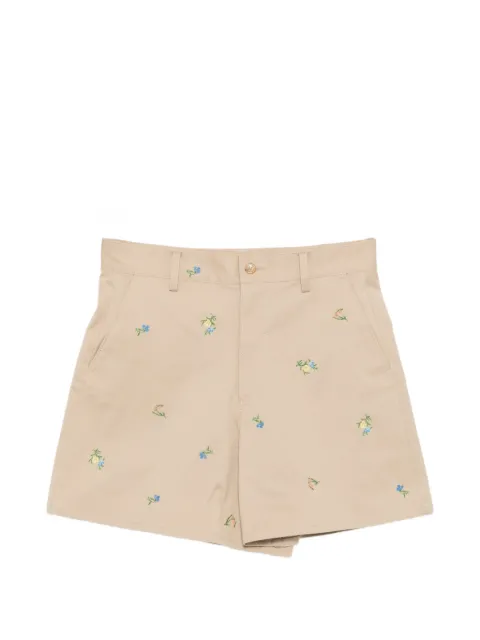 JNBY floral-embroidered shorts