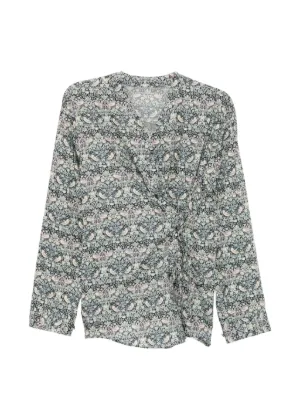 HERMES - HERMES エルメス カットソー Naoussa Chaine ナウサ シェーヌプリント ブルーノワール Hermès Pre-Owned 2010s Naoussa Chaine-print crew-neck Top | Black