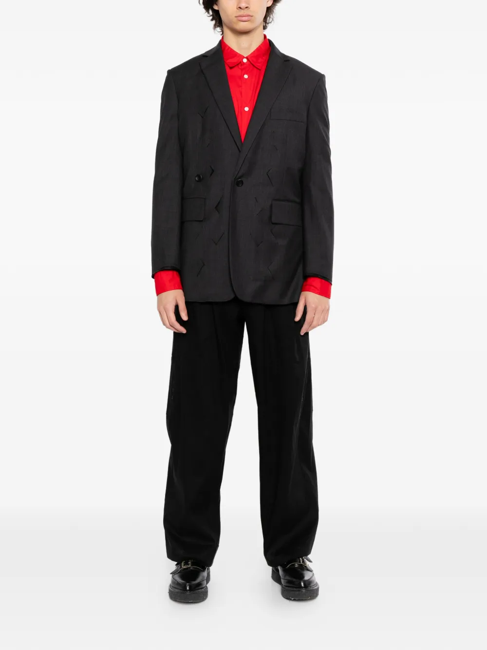  Croquis Single-breasted Blazer - Grey 