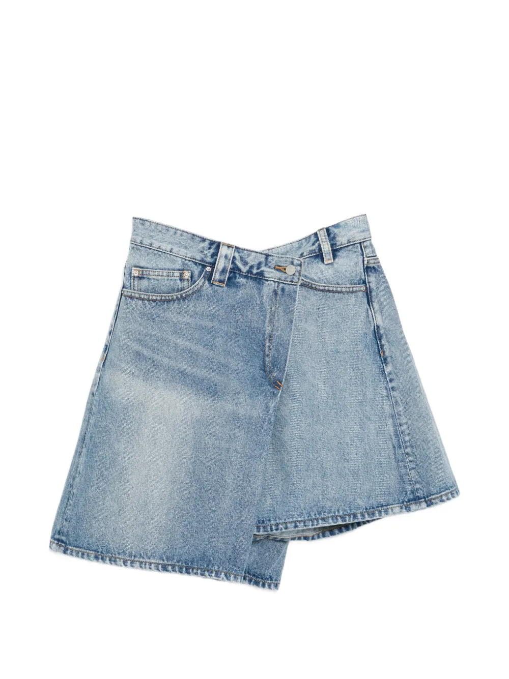 JNBY asymmetric layered shorts - Blu
