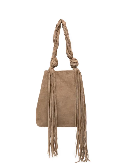 JNBY fringed single-shoulder bag