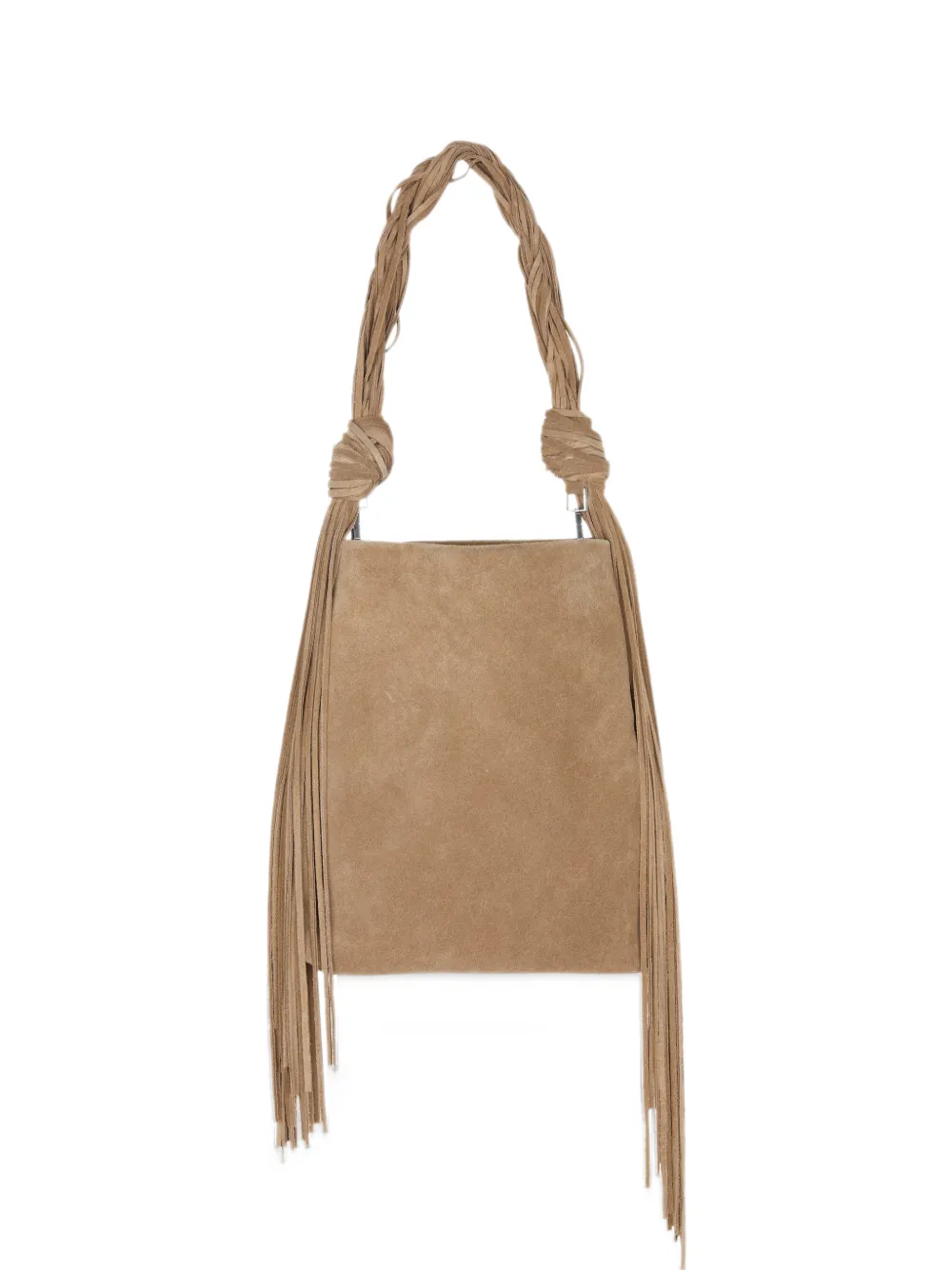 JNBY fringed single-shoulder bag - Toni neutri