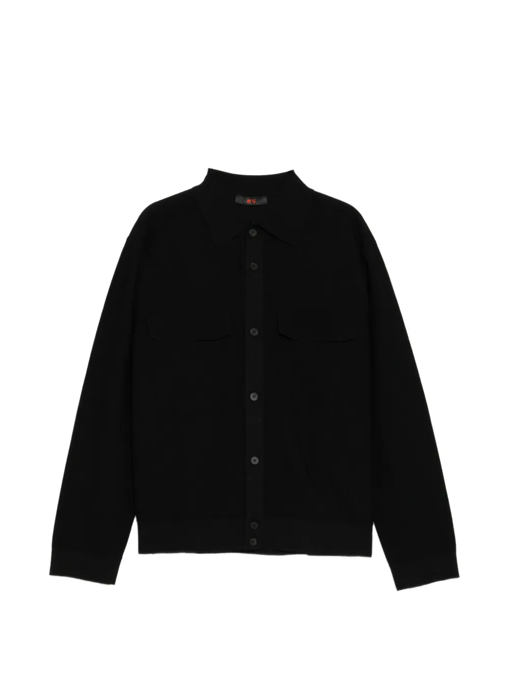 CROQUIS lapel pocket shirt - Schwarz