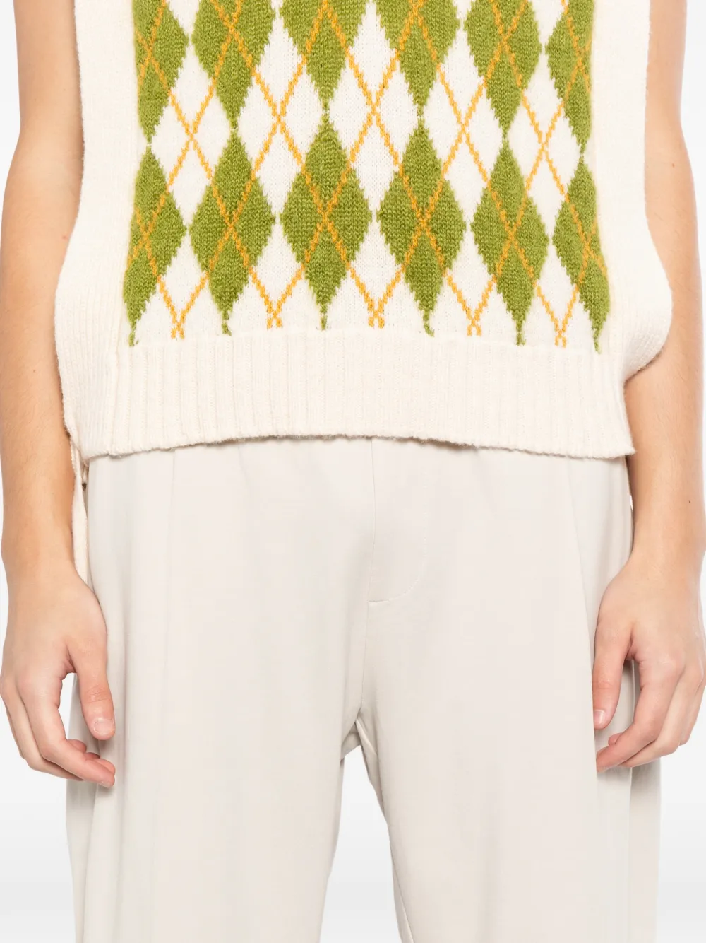 CROQUIS Broek met toelopende pijpen Beige
