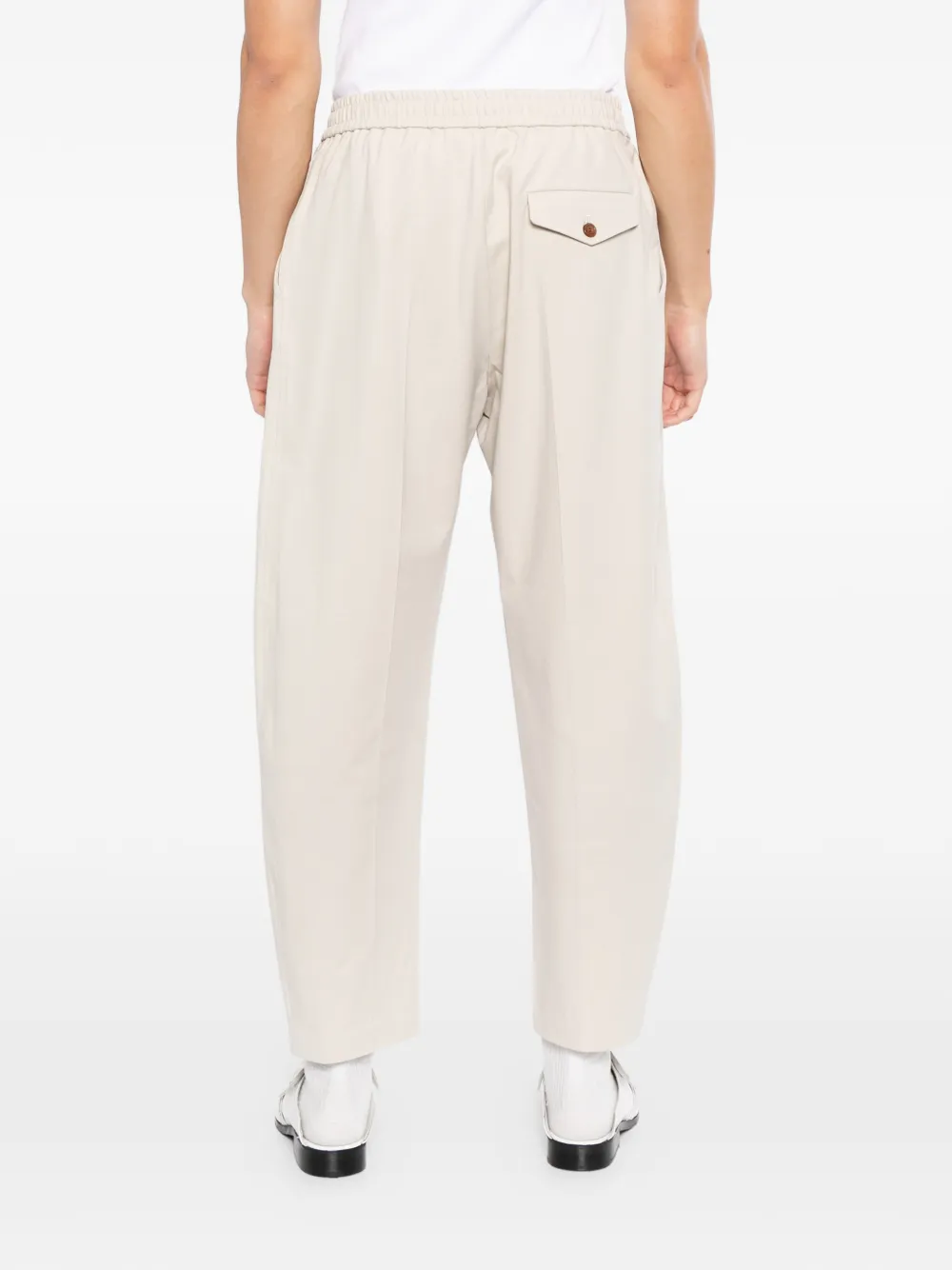 CROQUIS Broek met toelopende pijpen Beige